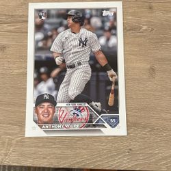 Topps Over Sizes Anthony Volpe Rookie Baseball Card 