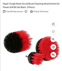 Power drill cleaning attachments