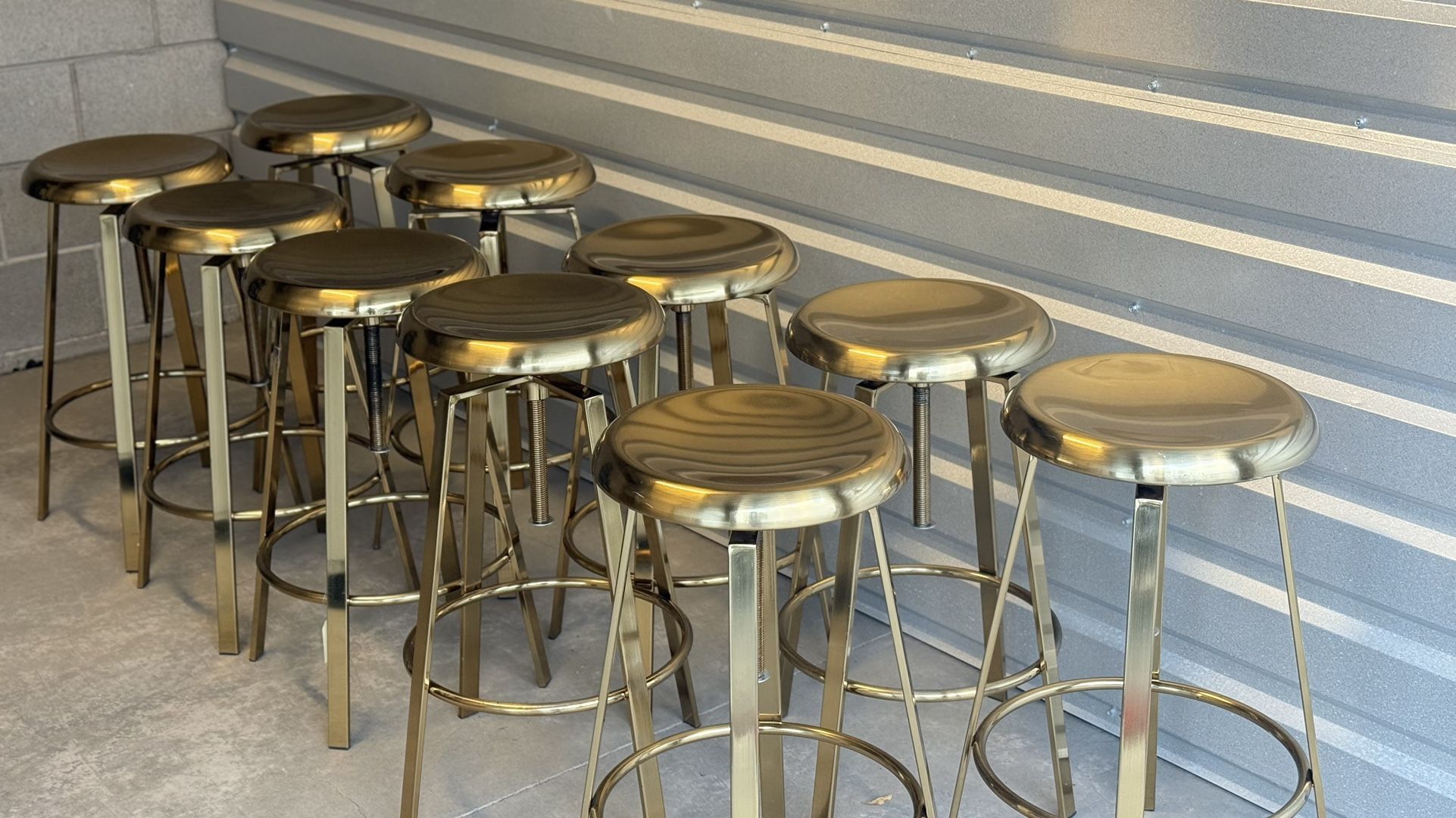 Old Gold Bar Stools