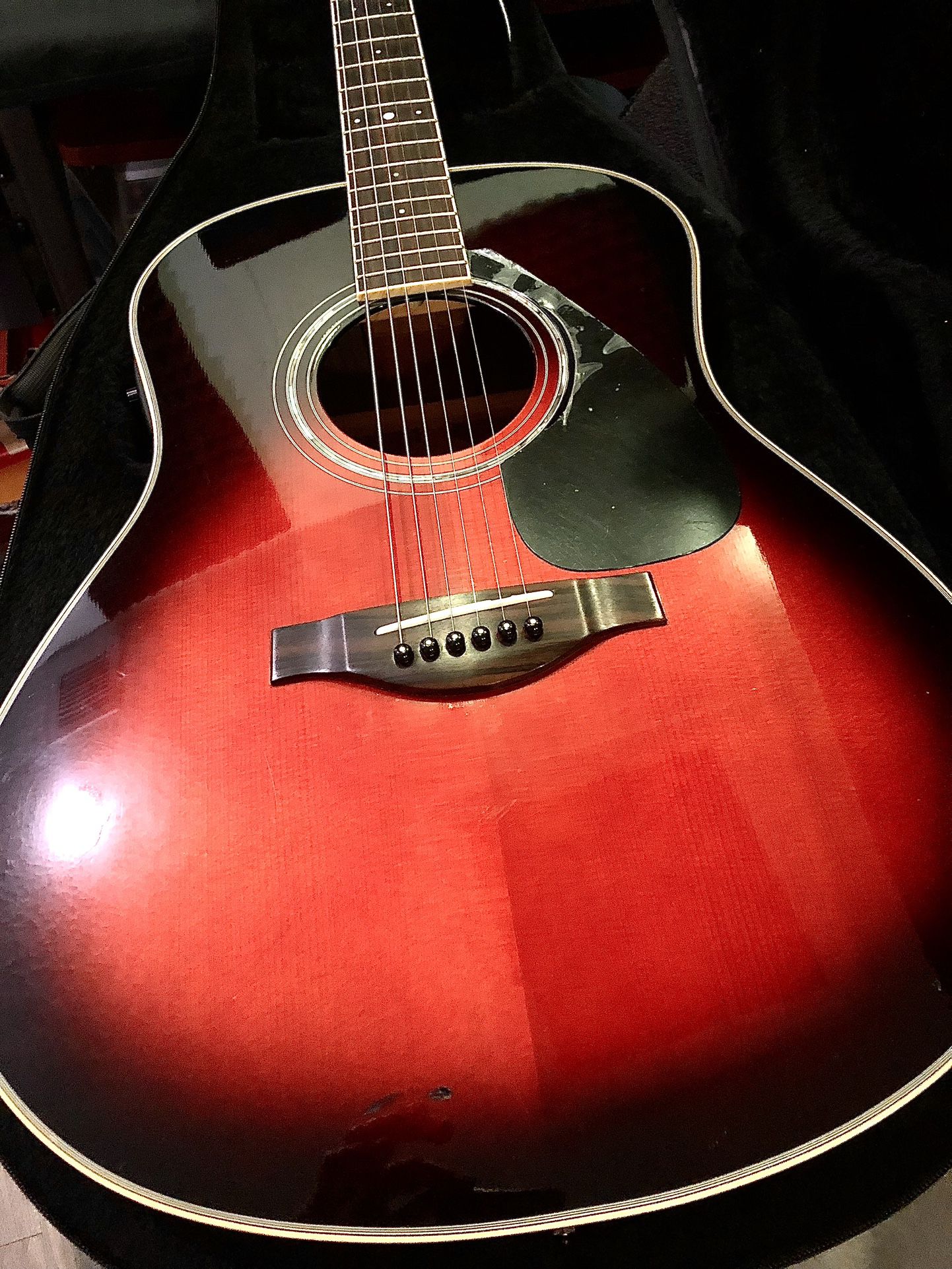 Yamaha Acoustic Electric Guitar Model LLX6A Tbs With Yamaha Case 