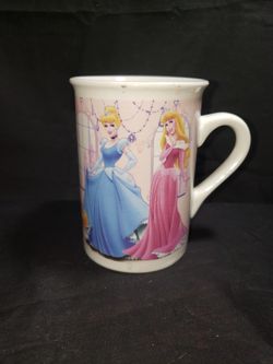 Disney princess 5 princesses coffee cup 4 1/2"