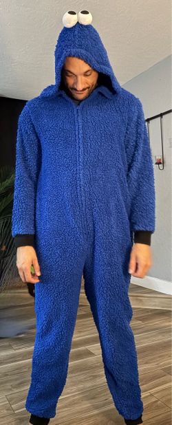 Cookie Monster onesie adult sz ,xl