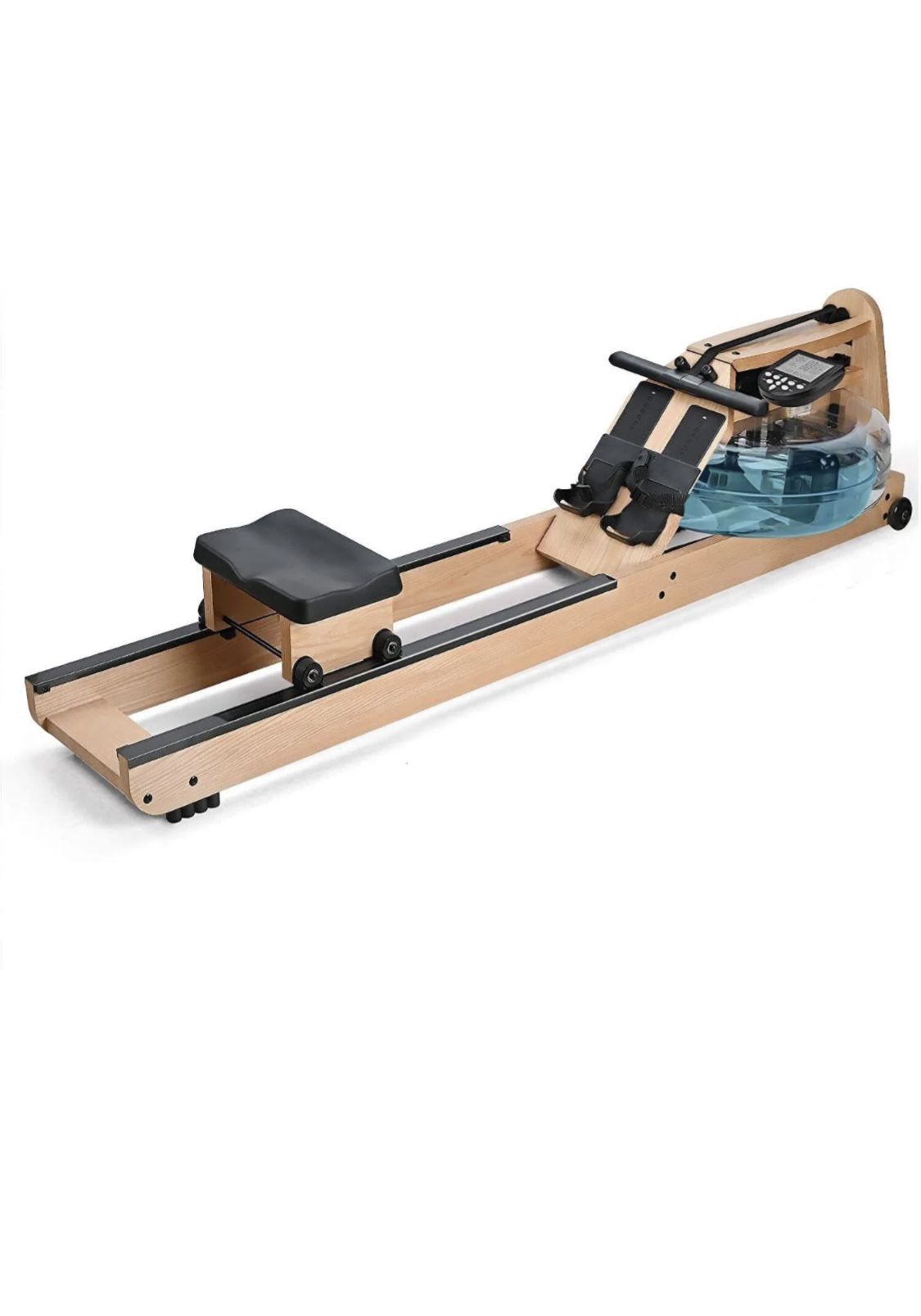 Water Rowing Machine With LCD Monitor Home Gym