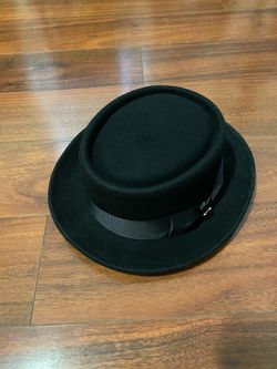 Bruno Capelo Black Pork Pie Hat – Size Medium