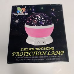 Dream Rotating Projection Lamp Red