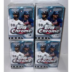 2021 Topps Chrome Baseball Blaster Boxes Brand New Factory Sealed MLB Cards Box