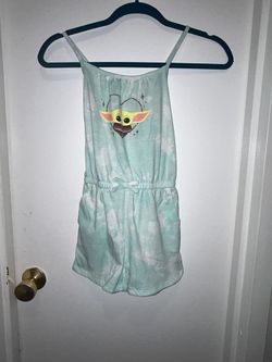 Kids Star Wars Baby Grogu Tie-Dye Romper