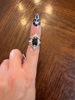 3-Piece Black Onyx Sterling Silver Ring Set