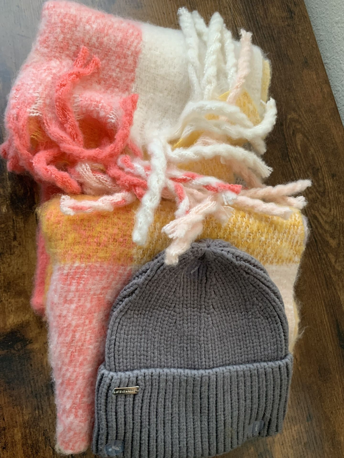 Steve Madden Scarf & Beanie Set