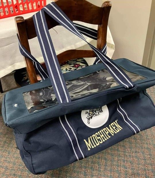 Brand New Navy Midshipmen 31  Tote With Lid