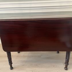 Drop leaf mahogany cherry