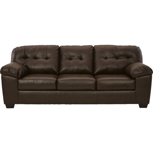 Leather Stunning Nice Tufted Couch