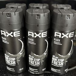 Axe Black Body Spray 6ct 