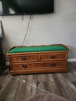 Solid wood cabinet storage