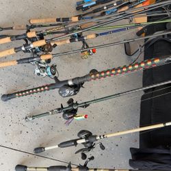 Fishing Rods And Reels & Lures 