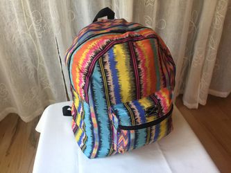 Multi color foldable backpack