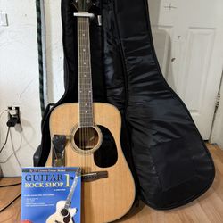 Mitchell D120 With Travel Case, Picks , Book For Learning