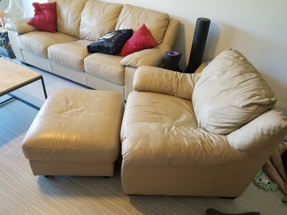 Italdesign Italian leather sofa