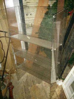 Plasty shelf 4 ft W 1 ft W 5 ft H