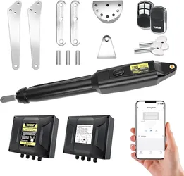 TOPENS XD551 Smart Single Swing Gate Opener Medium Duty
WiFi App Control, Single Swing Gates Up to 18ft OR 660lbs, AC Powered, Remote Control Included