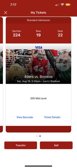 Denver Broncos At San Francisco 49ers