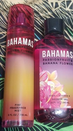 Bath & Body Works Set of 2: Bahamas Passionfruit & Banana Flower