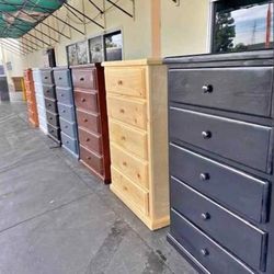 PINEWOOD 5 DRAWERS DRESSER