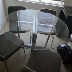 Glass Table With Chairs