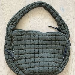 Large Quilted Puffer Tote Bag