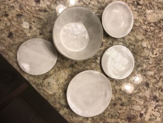Handmade Plates & a Bowl