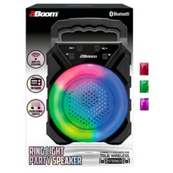 Bluetooth, Wireless LED Ring Light Portable, Rechargeable Speaker w/ FM Radio (BRAND NEW)