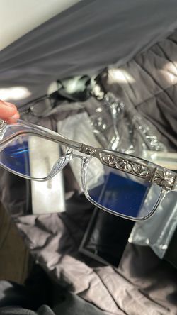 Custom Chrome Heart Glasses