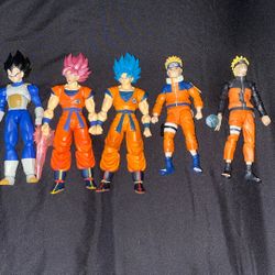Action Figures Dragon Ball, Naruto, Halo, And Predator 