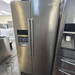 Kitchen Aid Refrigerator Stainless Steel 2 Doors Any Time Delivery 🚚 