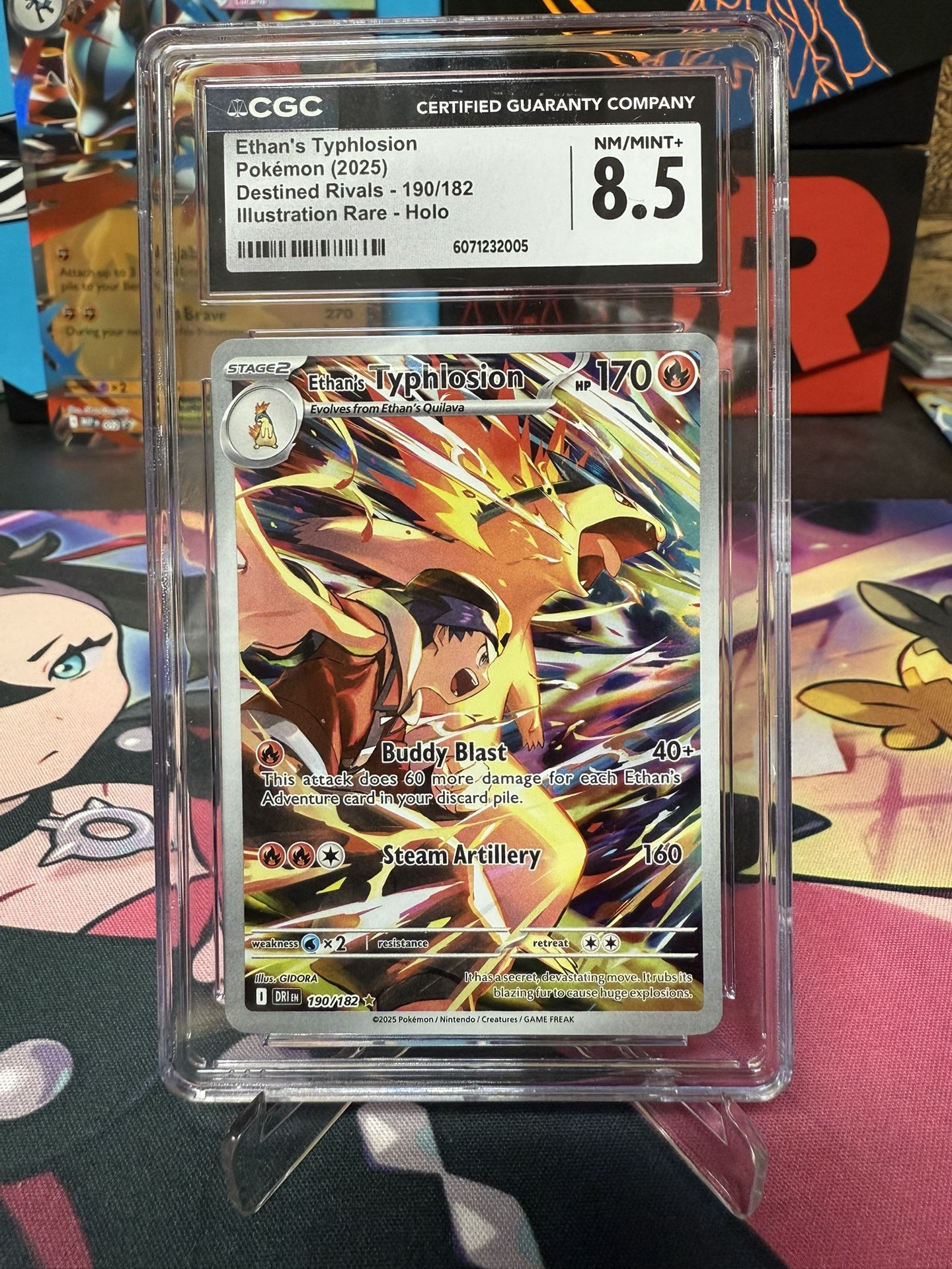 CGC 8.5 Ethan's Typhlosion 190/182 Sv10: Destined Rivals Holo IR