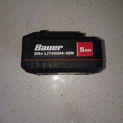 Bauer 20v Lithium -ion 5ah Battery 