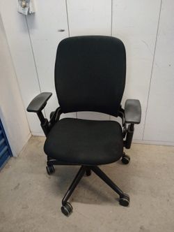 $350 each  Black Fabric Office Chair with Armrests