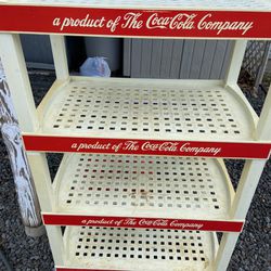 Vintage Four Tier Coca Cola Shelving Unit