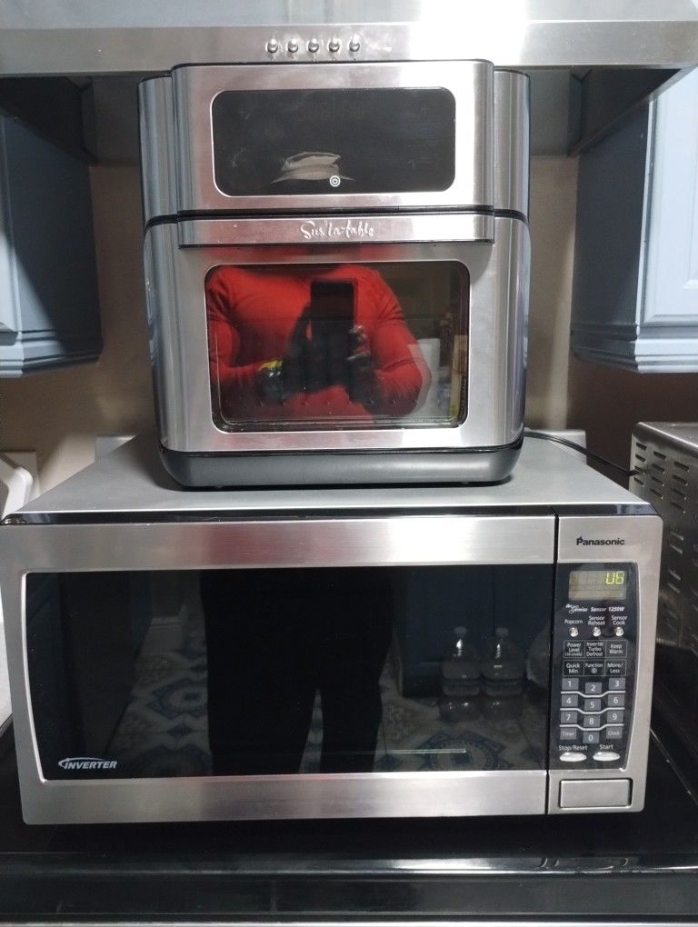 Panasonic Stainless Steel Microwave & Sur La Table 13-Quart Multifunctional Air Fryer