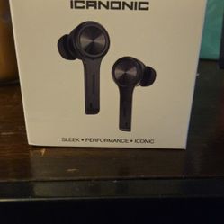 Icanonic True Wireless Bluetooth Earbuds With Charging Case Sealed
