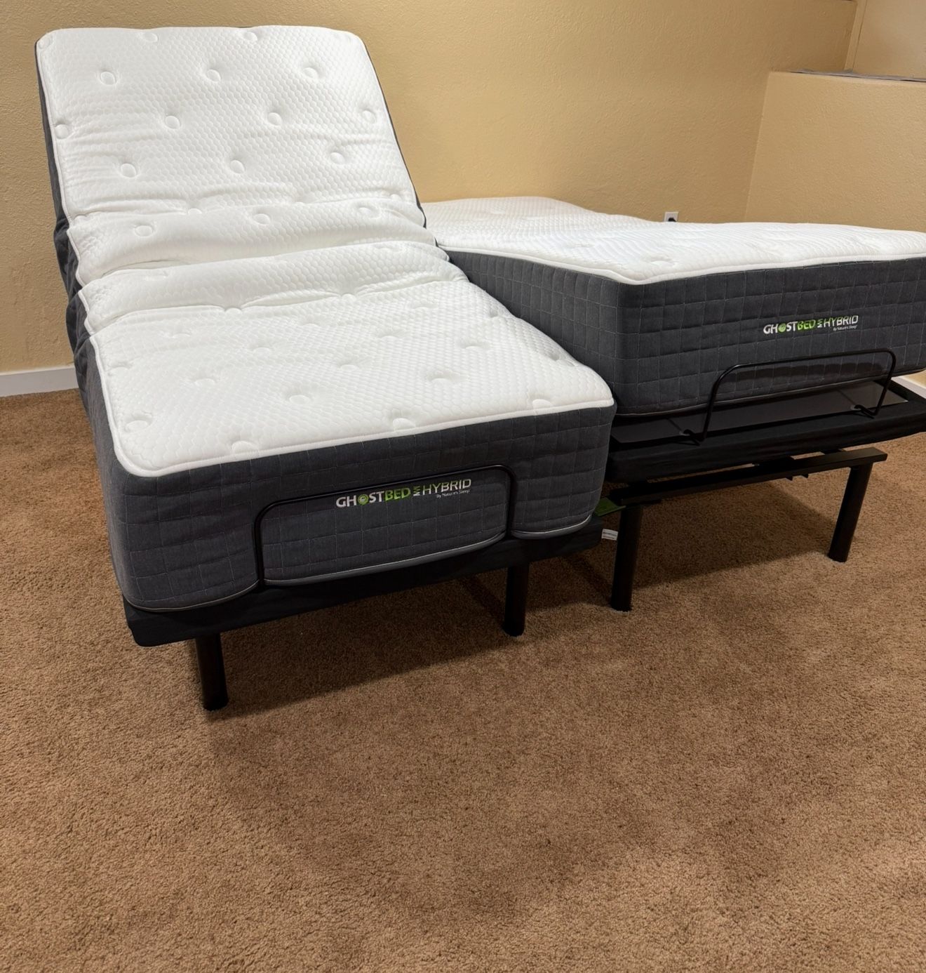 Brand New King Bed Ghostbed Hybrid Adjustable Bed Split King Ghost Bed Free Delivery Movable Bed Power Bed