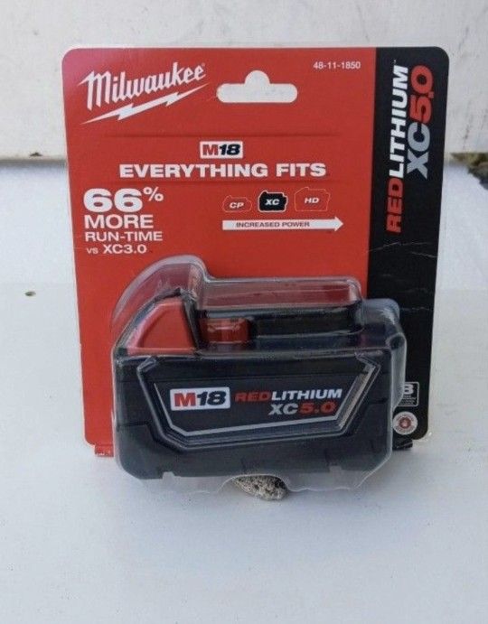 MILWAKEE M18 BATTERY HIGH CAPACITY 5.0 NEW SEALED