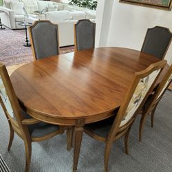 Thomasville Vintage Dining Table + Matching Chairs