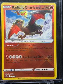 Radiant Charizard crown zenith Pokemon card