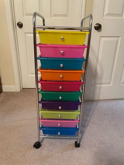 10 drawer storage rack