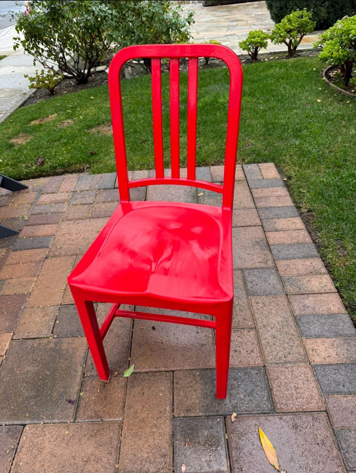 Red Coca-Cola Chair - Emeco 111 Navy chair