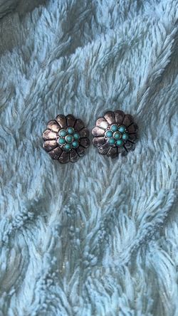 Sterling Silver /turquoise Stud Earrings  