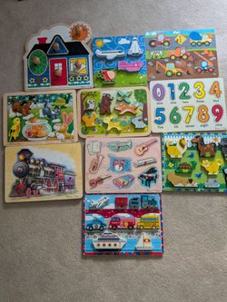 Baby/toddler wood puzzle set