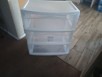 Plastic Three Drawer Storage