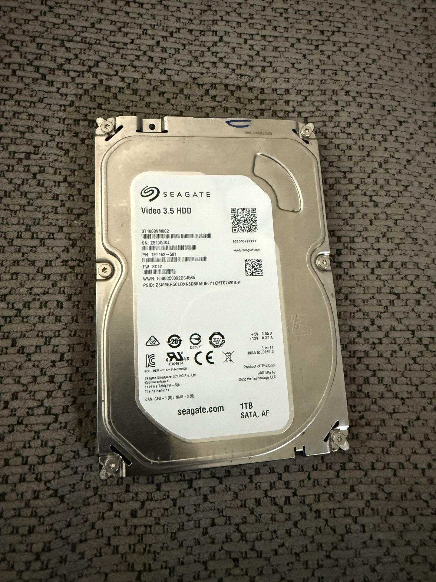 Seagate 1TB Hard Drive